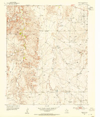 Borger SE 1953 topographic map thumbnail