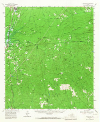 Brookeland 1957 topographic map preview
