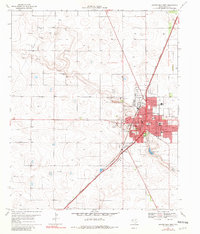 Brownfield West 1969 topographic map thumbnail