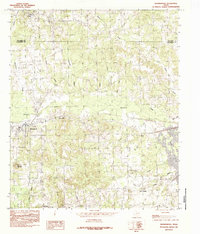 Brownsboro 1984 topographic map thumbnail