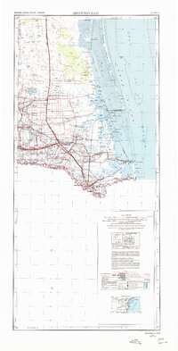 Brownsville 1956 topographic map thumbnail