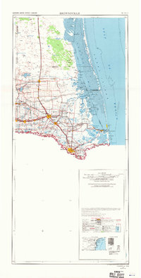 Brownsville 1956 topographic map thumbnail