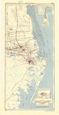 Brownsville 1953 topographic map thumbnail
