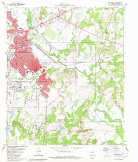 Brownwood 1980 topographic map thumbnail