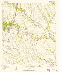 Bruceville 1957 topographic map thumbnail