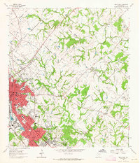 Bryan East 1962 topographic map thumbnail