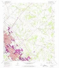 Bryan East 1962 topographic map preview