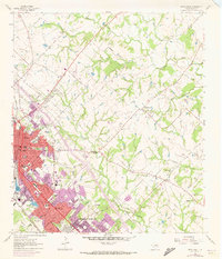 Bryan East 1962 topographic map thumbnail