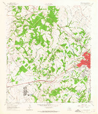 Bryan West 1962 topographic map thumbnail