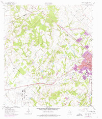Bryan West 1962 topographic map thumbnail