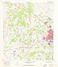 Bryan West 1962 topographic map thumbnail