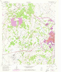 Bryan West 1962 topographic map thumbnail