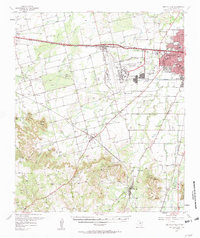 Buffalo Gap 1957 topographic map thumbnail