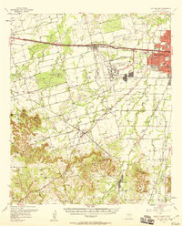 Buffalo Gap 1957 topographic map preview
