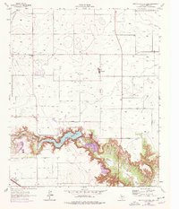 Buffalo Springs Lake 1965 topographic map preview