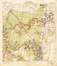 Olmito 1936 topographic map preview