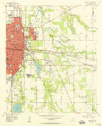 Abilene East 1957 topographic map thumbnail