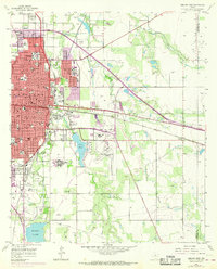 Abilene East 1957 topographic map thumbnail