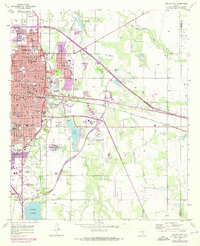 Abilene East 1957 topographic map thumbnail