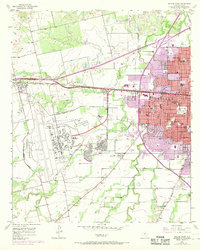 Abilene West 1957 topographic map thumbnail