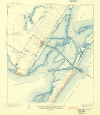 Aransas Pass 1925 topographic map thumbnail