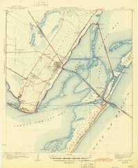 Aransas Pass 1925 topographic map thumbnail