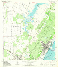 Aransas Pass 1954 topographic map thumbnail