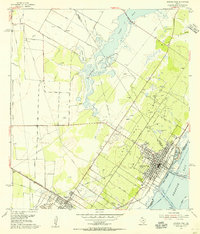 Aransas Pass 1954 topographic map preview