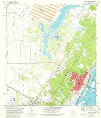 Aransas Pass 1971 topographic map thumbnail