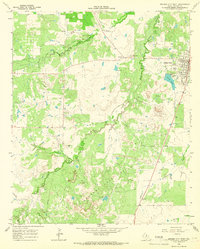 Archer City West 1964 topographic map thumbnail