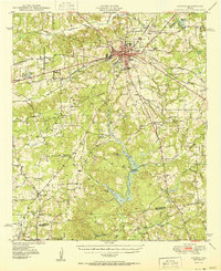 Athens 1950 topographic map preview