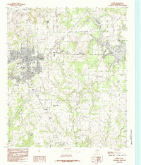 Athens 1984 topographic map thumbnail