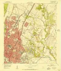 Austin East 1954 topographic map thumbnail