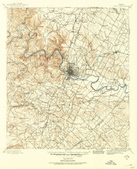 Austin 1896 topographic map thumbnail