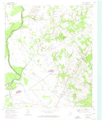 Austonio 1964 topographic map thumbnail