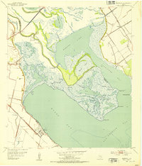 Austwell 1952 topographic map thumbnail