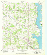 Azle 1955 topographic map preview
