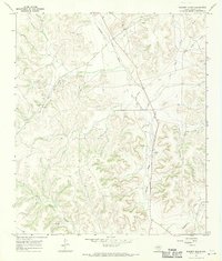 Baggett Ranch 1967 topographic map thumbnail