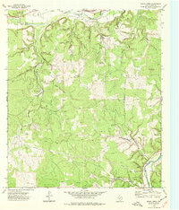 Bailey Creek 1974 topographic map thumbnail