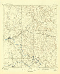 Ballinger 1892 topographic map thumbnail