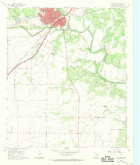 Ballinger 1967 topographic map thumbnail
