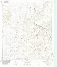 Bandera Mesa South 1983 topographic map thumbnail