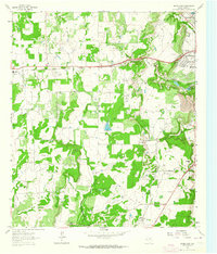 Bangs East 1962 topographic map thumbnail