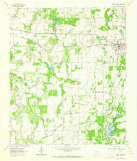 Bangs West 1962 topographic map thumbnail