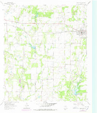 Bangs West 1962 topographic map thumbnail
