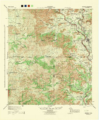 Barksdale 1944 topographic map thumbnail