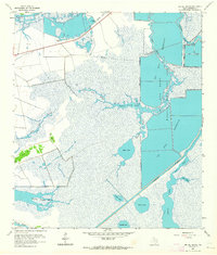 Big Hill Bayou 1962 topographic map thumbnail