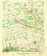 Big Spring North 1942 topographic map preview