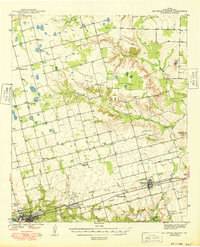Big Spring North 1971 topographic map thumbnail