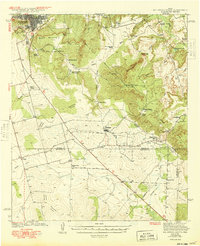 Big Spring South 1941 topographic map thumbnail
